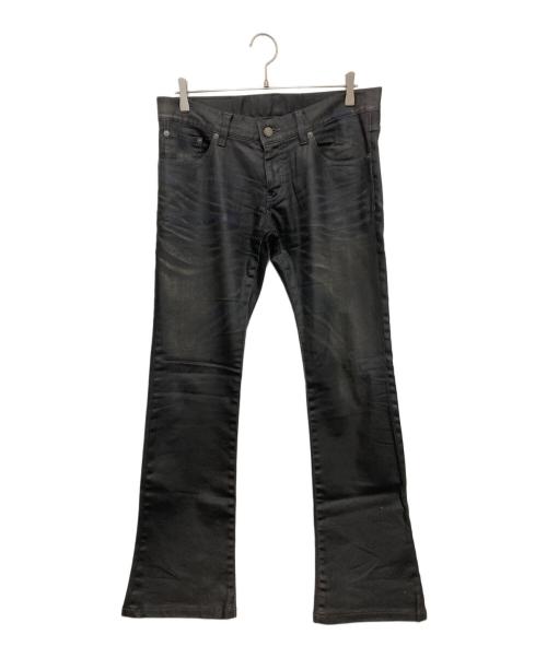 TORNADO MART（トルネードマート）TORNADO MART (トルネードマート) ミラー加工デニムパンツ ブラック サイズ:LLの古着・服飾アイテム