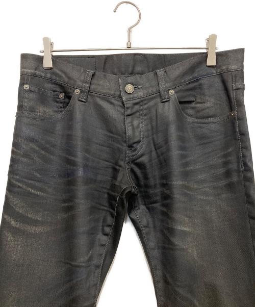 TORNADO MART（トルネードマート）TORNADO MART (トルネードマート) ミラー加工デニムパンツ ブラック サイズ:LLの古着・服飾アイテム