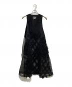 BLACK COMME des GARCONSブラックコムデギャルソン）の古着「25SS ナイロンチュールワンピース」｜ブラック