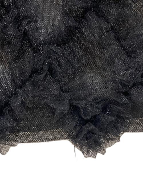 BLACK COMME des GARCONS（ブラックコムデギャルソン）BLACK COMME des GARCONS (ブラックコムデギャルソン) 25SS ナイロンチュールワンピース ブラック サイズ:XSの古着・服飾アイテム