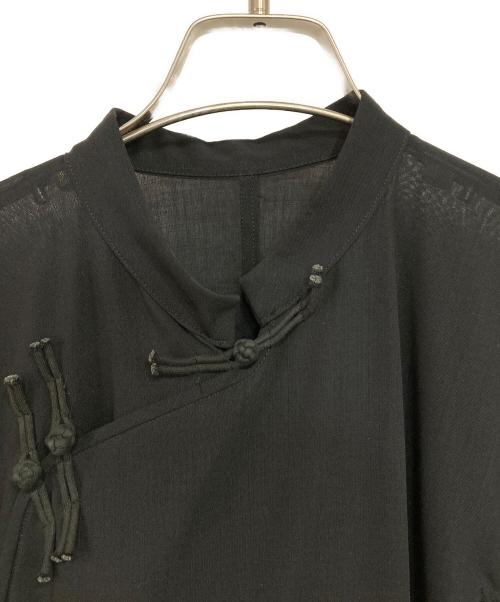 YOHJI YAMAMOTO（ヨウジヤマモト）YOHJI YAMAMOTO (ヨウジヤマモト) チャイナ ワンピース ブラック サイズ:Sの古着・服飾アイテム