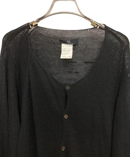 Y's（ワイズ）Y's (ワイズ) レーヨンリネンカーディガン ブラック サイズ:3の古着・服飾アイテム