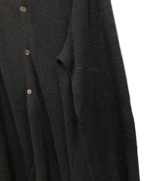 Y's（ワイズ）Y's (ワイズ) レーヨンリネンカーディガン ブラック サイズ:3の古着・服飾アイテム