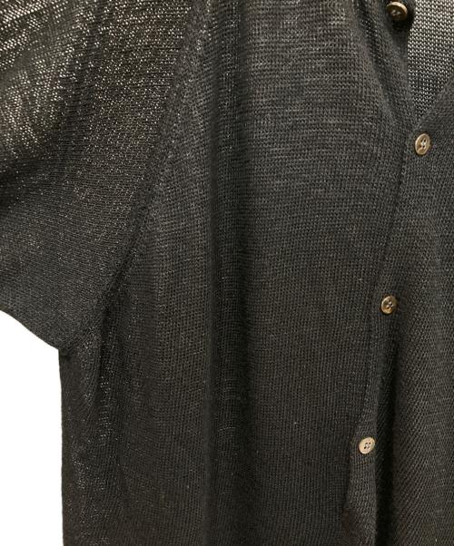Y's（ワイズ）Y's (ワイズ) レーヨンリネンカーディガン ブラック サイズ:3の古着・服飾アイテム