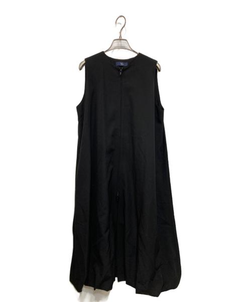 Y's….（ワイズ）Y's…. (ワイズ) 25SS ウールギャバジンバルーンドレス ブラック サイズ:2の古着・服飾アイテム