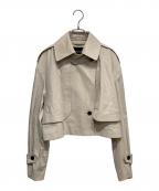 IHATOVイーハトーブ）の古着「ショートトレンチジャケット」｜ベージュ