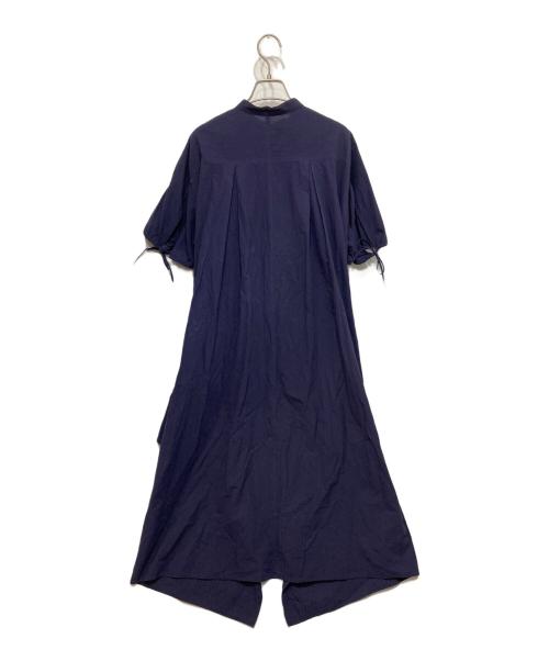 FEMMENT（ファモン）FEMMENT (ファモン) 別注Coボイルサッカーケープスリーブシャツ ネイビー サイズ:3の古着・服飾アイテム