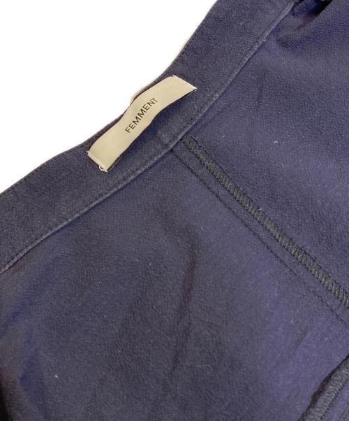 FEMMENT（ファモン）FEMMENT (ファモン) 別注Coボイルサッカーケープスリーブシャツ ネイビー サイズ:3の古着・服飾アイテム