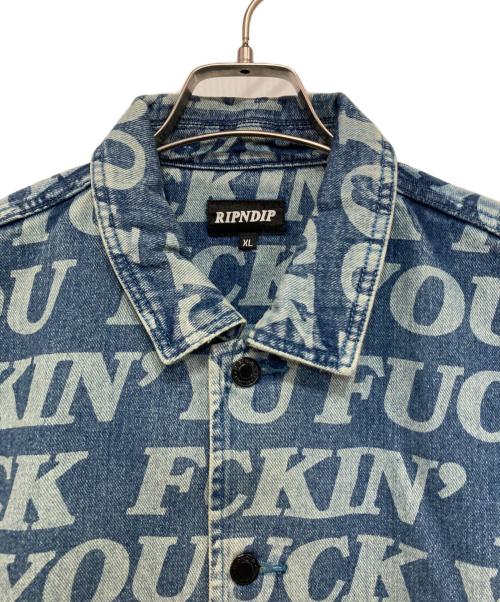RIPNDIP（リップンディップ）RIPNDIP (リップンディップ) デニムジャケット インディゴ サイズ:XLの古着・服飾アイテム