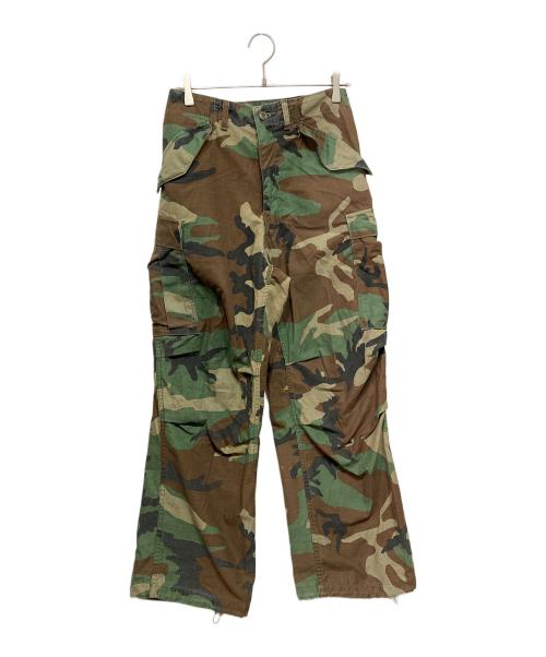 USED（ユーズド）USED (ユーズド) ミリタリーカーゴパンツ ブラウン×オリーブ サイズ:Sの古着・服飾アイテム