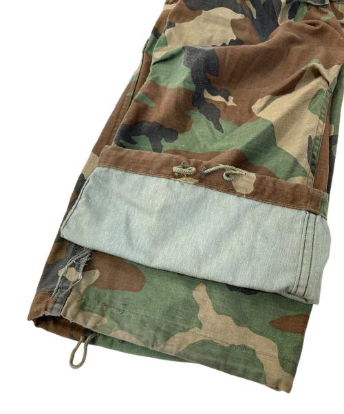 USED（ユーズド）USED (ユーズド) ミリタリーカーゴパンツ ブラウン×オリーブ サイズ:Sの古着・服飾アイテム