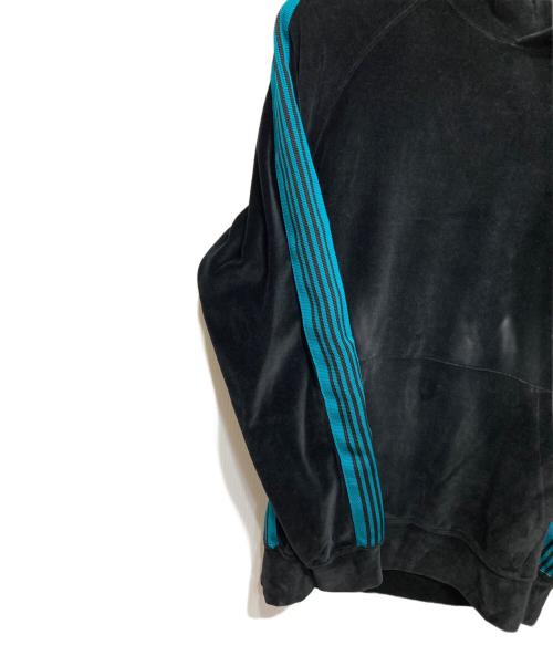 Needles（ニードルズ）Needles (ニードルズ) 24SS TRACK HOODY - C/Pe Velour ブラック×グリーン サイズ:Sの古着・服飾アイテム
