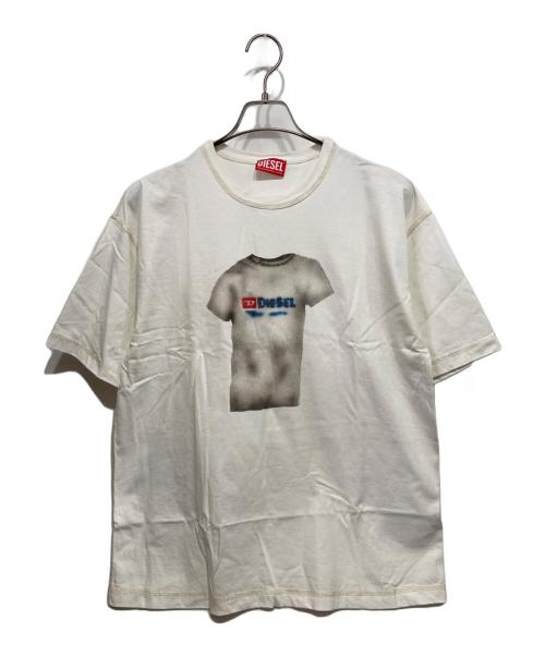 DIESEL（ディーゼル）DIESEL (ディーゼル) プリントTシャツ ホワイト サイズ:Sの古着・服飾アイテム