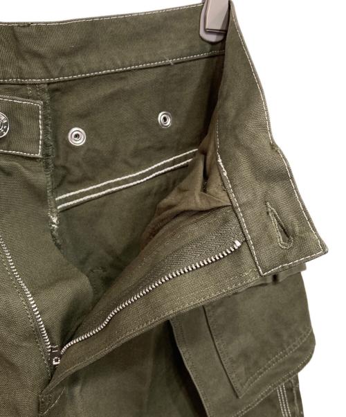 DIESEL（ディーゼル）DIESEL (ディーゼル) ミリタリークロップドワークパンツ オリーブ サイズ:36の古着・服飾アイテム