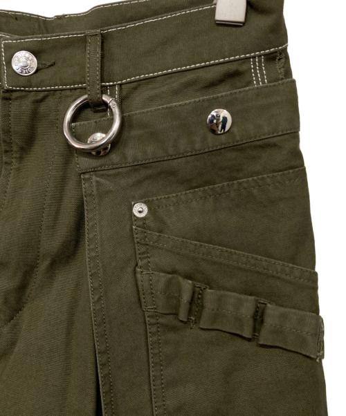 DIESEL（ディーゼル）DIESEL (ディーゼル) ミリタリークロップドワークパンツ オリーブ サイズ:36の古着・服飾アイテム