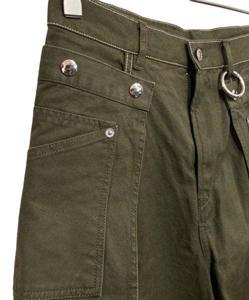 DIESEL（ディーゼル）DIESEL (ディーゼル) ミリタリークロップドワークパンツ オリーブ サイズ:36の古着・服飾アイテム