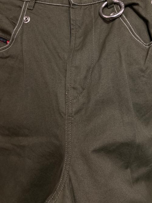 DIESEL（ディーゼル）DIESEL (ディーゼル) ミリタリークロップドワークパンツ オリーブ サイズ:36の古着・服飾アイテム