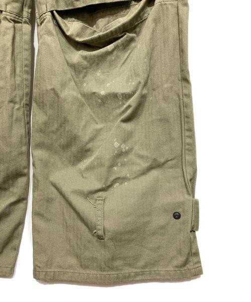 Vivienne Westwood RED LABEL（ヴィヴィアンウエストウッドレッドレーベル）Vivienne Westwood RED LABEL (ヴィヴィアンウエストウッドレッドレーベル) ヘリンボンツイルスプラッシュペイントワークパンツ オリーブ サイズ:00の古着・服飾アイテム