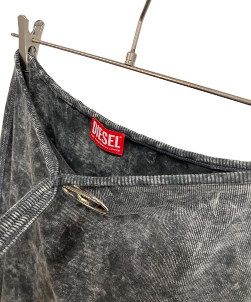 DIESEL（ディーゼル）DIESEL (ディーゼル) O-Rossiシェイプミディスカート ブラック サイズ:Mの古着・服飾アイテム