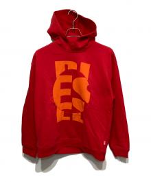 DIESEL（ディーゼル）の古着「プリントパーカー」｜オレンジ×レッド