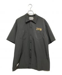 Schott（ショット）の古着「半袖刺繍シャツ」｜ブラック