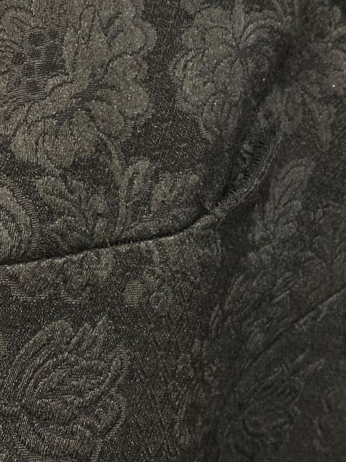 tricot COMME des GARCONS（トリココムデギャルソン）tricot COMME des GARCONS (トリココムデギャルソン) 花柄ジャガードジャンパースカート/ワンピース ブラック サイズ:Mの古着・服飾アイテム