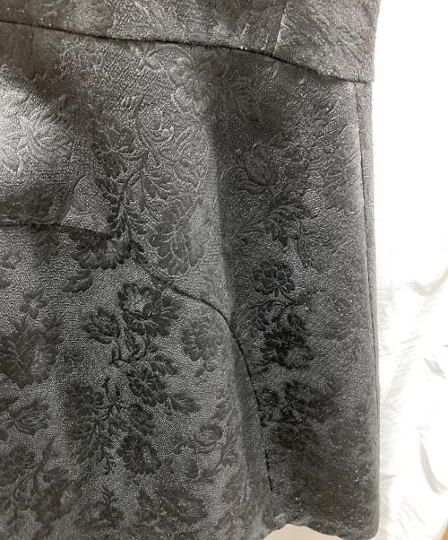 tricot COMME des GARCONS（トリココムデギャルソン）tricot COMME des GARCONS (トリココムデギャルソン) 花柄ジャガードジャンパースカート/ワンピース ブラック サイズ:Mの古着・服飾アイテム
