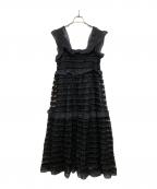 Sister Janeシスタージェーン）の古着「Rumba Ruffle Midi Dress」｜ブラック