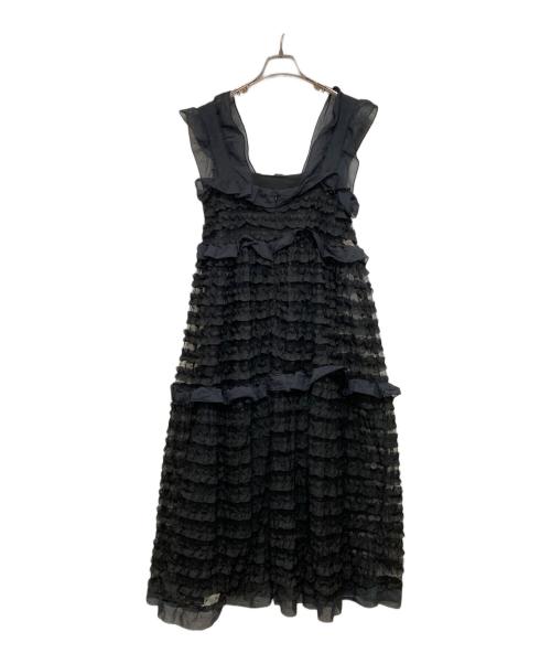 Sister Jane（シスタージェーン）Sister Jane (シスタージェーン) Rumba Ruffle Midi Dress ブラック サイズ:Sの古着・服飾アイテム