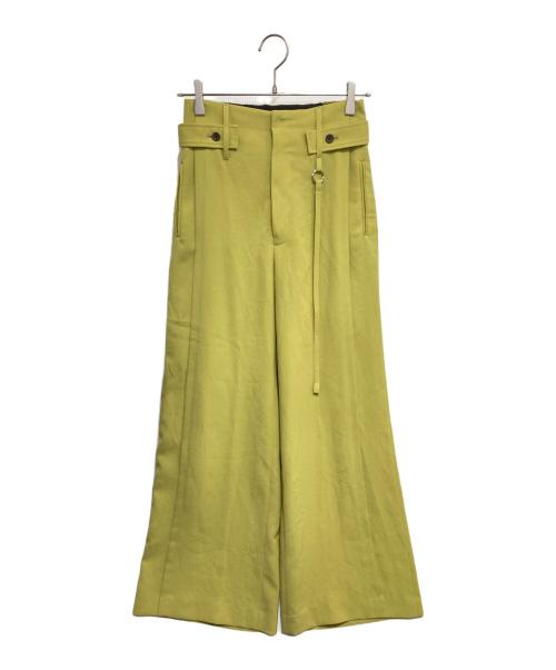 PUBLIC TOKYO（パブリックトウキョウ）PUBLIC TOKYO (パブリックトウキョウ) シルキーギャバワイドパンツ グリーン サイズ:1の古着・服飾アイテム