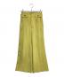 PUBLIC TOKYO（パブリックトウキョウ）の古着「シルキーギャバワイドパンツ」｜グリーン
