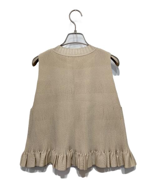 IENA（イエナ）IENA (イエナ) グリッターリブ フレアノースリーブ ベージュ サイズ:-の古着・服飾アイテム