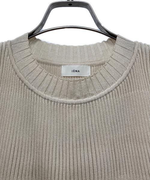 IENA（イエナ）IENA (イエナ) グリッターリブ フレアノースリーブ ベージュ サイズ:-の古着・服飾アイテム