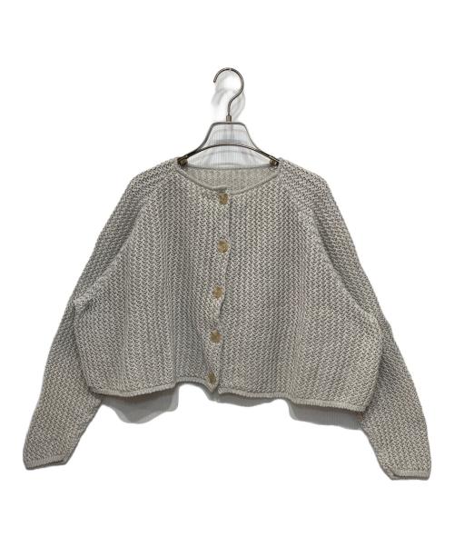 Plage（プラージュ）Plage (プラージュ) Tape Yarn Cropped カーディガン グレー サイズ:-の古着・服飾アイテム