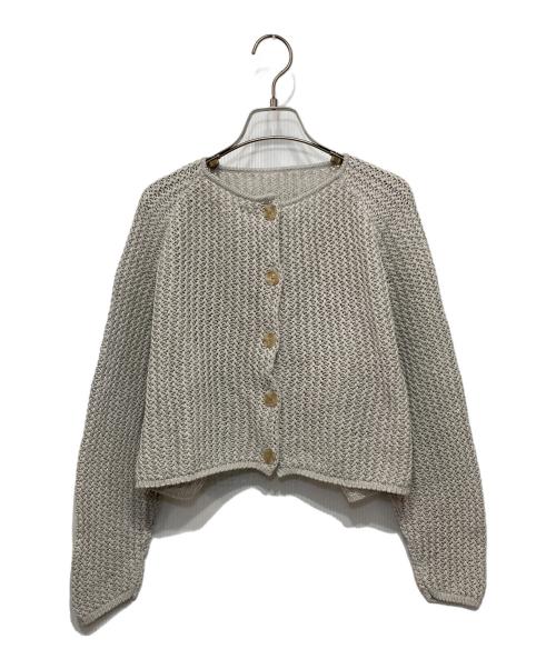 Plage（プラージュ）Plage (プラージュ) Tape Yarn Cropped カーディガン グレー サイズ:-の古着・服飾アイテム