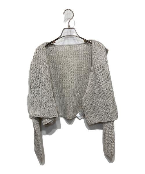 Plage（プラージュ）Plage (プラージュ) Tape Yarn Cropped カーディガン グレー サイズ:-の古着・服飾アイテム