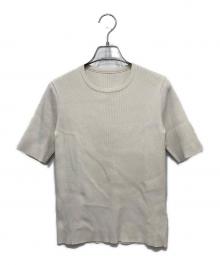 MUSE de Deuxieme Classe（ミューズ ドゥーズィエム クラス）の古着「DINER B RIB クルーネックプルオーバー」｜ホワイト