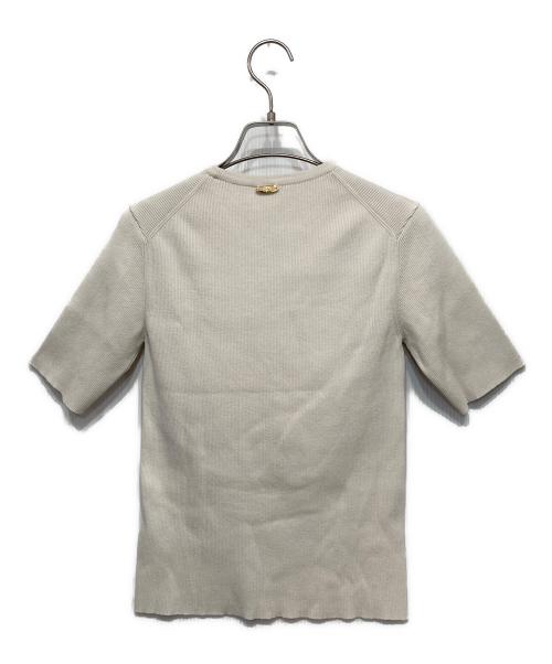 MUSE de Deuxieme Classe（ミューズ ドゥーズィエム クラス）MUSE de Deuxieme Classe (ミューズ ドゥーズィエム クラス) DINER B RIB クルーネックプルオーバー ホワイト サイズ:-の古着・服飾アイテム