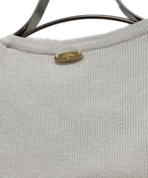 MUSE de Deuxieme Classe（ミューズ ドゥーズィエム クラス）MUSE de Deuxieme Classe (ミューズ ドゥーズィエム クラス) DINER B RIB クルーネックプルオーバー ホワイト サイズ:-の古着・服飾アイテム