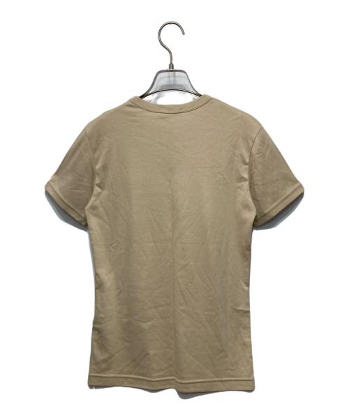 IENA（イエナ）IENA (イエナ) ATON (エイトン) 別注 SUVIN FRAISE ショートスリーブ Tシャツ ベージュ サイズ:02の古着・服飾アイテム