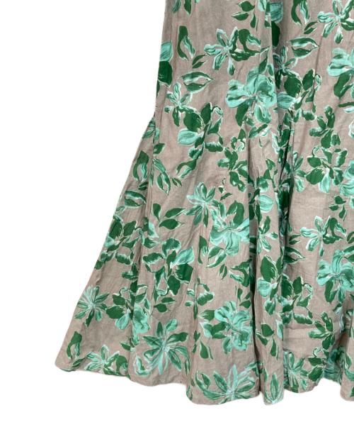 MARIHA（マリハ）MARIHA (マリハ) 夏の月影のドレス Vネックノースリーブワンピース グレー×グリーン サイズ:-の古着・服飾アイテム