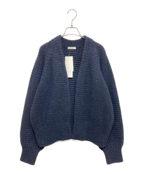 ATON（エイトン）ATON (エイトン) WOOL CASHMERE SILK カーディガン ネイビー サイズ:02の古着・服飾アイテム