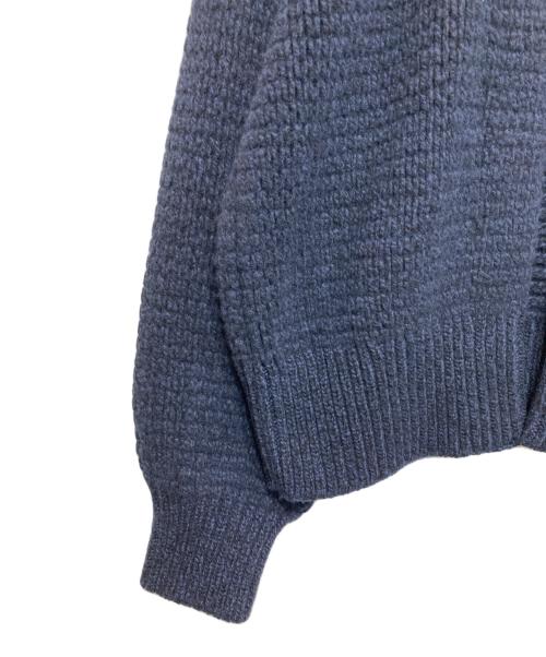 ATON（エイトン）ATON (エイトン) WOOL CASHMERE SILK カーディガン ネイビー サイズ:02の古着・服飾アイテム