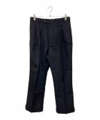 NEATニート）の古着「ウール タックパンツ」｜ネイビー