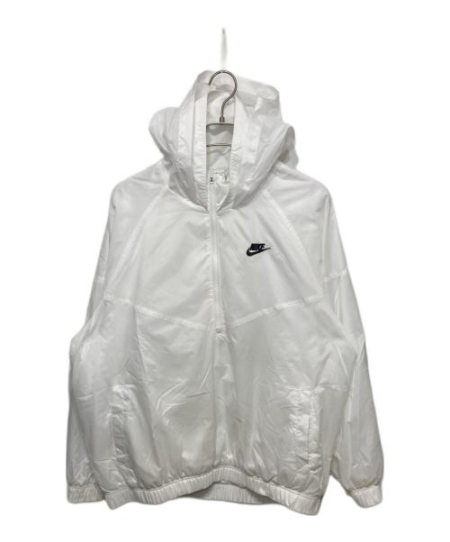 NIKE（ナイキ）NIKE (ナイキ) ウィンドランナー ルーズ ウーブン フーデッド ジャケット ホワイト サイズ:XLの古着・服飾アイテム