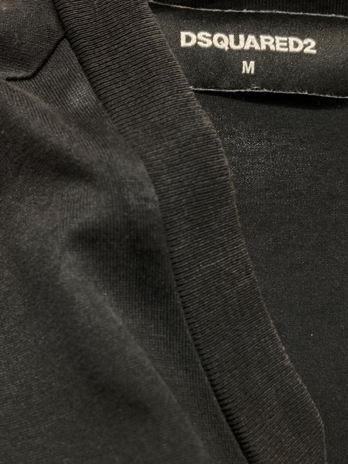 DSQUARED2（ディースクエアード）DSQUARED2 (ディースクエアード) プリントTシャツ ブラック サイズ:Mの古着・服飾アイテム