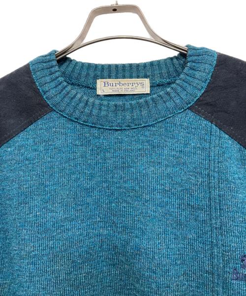 Burberry's（バーバリー）Burberry's (バーバリーズ) コマンドセーター ブルー サイズ:Lの古着・服飾アイテム