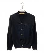 PLAY COMME des GARCONSプレイコムデギャルソン）の古着「ニットカーディガン」｜ブラック