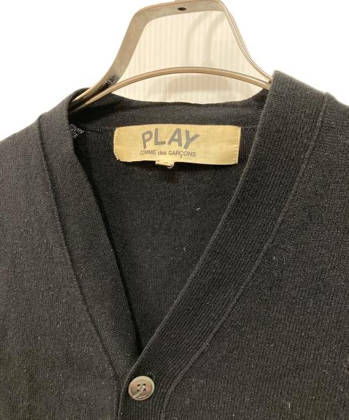 PLAY COMME des GARCONS（プレイコムデギャルソン）PLAY COMME des GARCONS (プレイコムデギャルソン) ニットカーディガン ブラック サイズ:Sの古着・服飾アイテム