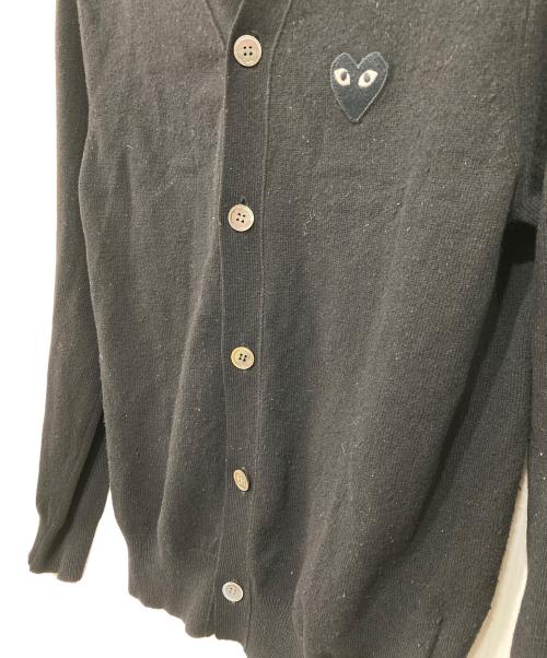 PLAY COMME des GARCONS（プレイコムデギャルソン）PLAY COMME des GARCONS (プレイコムデギャルソン) ニットカーディガン ブラック サイズ:Sの古着・服飾アイテム